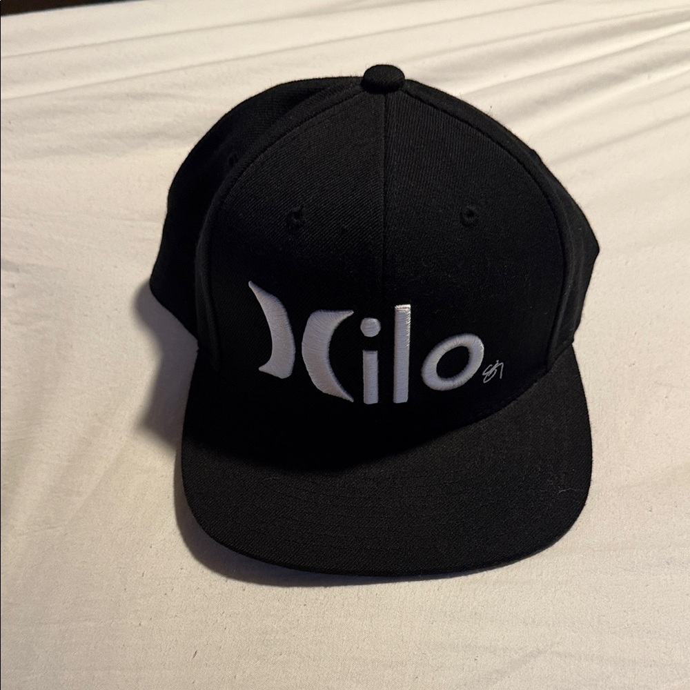 Hurley Black Cap with White Logo HILO SigZane